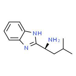 ChemSpider 2D Image | (1R)-1-(1H-Benzimidazol-2-yl)-3-methyl-1-butanamine | C12H17N3