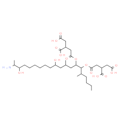 ChemSpider 2D Image | 2,2'-{(19-Amino-11,18-dihydroxy-5,9-dimethyl-6,7-icosanediyl)bis[oxy(2-oxo-2,1-ethanediyl)]}disuccinic acid | C34H59NO14