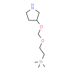 ChemSpider 2D Image | 3-{[2-(Trimethylsilyl)ethoxy]methoxy}pyrrolidine | C10H23NO2Si