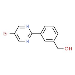 ChemSpider 2D Image | (3-(5-Bromopyrimidin-2-yl)phenyl)methanol | C11H9BrN2O