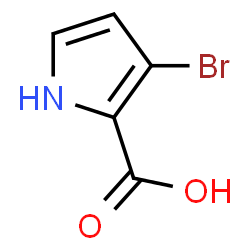ChemSpider 2D Image | 3-Bromo-1H-pyrrole-2-carboxylic acid | C5H4BrNO2