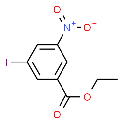 ChemSpider 2D Image | Ethyl 3-iodo-5-nitrobenzoate | C9H8INO4