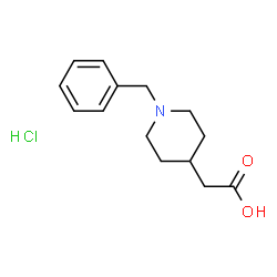 ChemSpider 2D Image | (1-benzylpiperidin-4-yl)acetic acid hydrochloride | C14H20ClNO2
