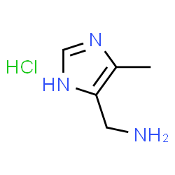 ChemSpider 2D Image | 1-(4-METHYL-1H-IMIDAZOL-5-YL)METHANAMINE HYDROCHLORIDE | C5H10ClN3