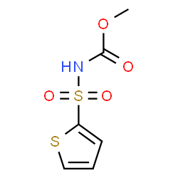 ChemSpider 2D Image | Methyl (2-thienylsulfonyl)carbamate | C6H7NO4S2