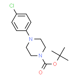 ChemSpider 2D Image | 2-Methyl-2-propanyl 4-(4-chlorophenyl)-1-piperazinecarboxylate | C15H21ClN2O2