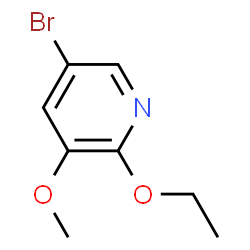 ChemSpider 2D Image | 5-Bromo-2-ethoxy-3-methoxypyridine | C8H10BrNO2