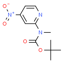 ChemSpider 2D Image | tert-Butyl methyl(4-nitropyridin-2-yl)carbamate | C11H15N3O4