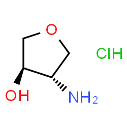 ChemSpider 2D Image | (3R,4S)-4-Aminotetrahydrofuran-3-ol hydrochloride | C4H10ClNO2
