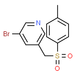 ChemSpider 2D Image | 3-bromo-5-(tosylmethyl)pyridine | C13H12BrNO2S