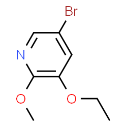 ChemSpider 2D Image | 5-Bromo-3-ethoxy-2-methoxypyridine | C8H10BrNO2