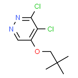 ChemSpider 2D Image | 3,4-dichloro-5-(neopentyloxy)pyridazine | C9H12Cl2N2O