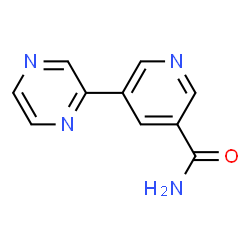 ChemSpider 2D Image | 5-(2-Pyrazinyl)nicotinamide | C10H8N4O