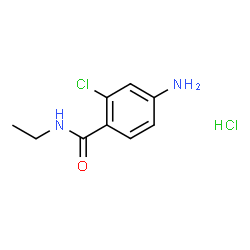 ChemSpider 2D Image | 4-amino-2-chloro-N-ethylbenzamide hydrochloride | C9H12Cl2N2O