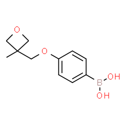 ChemSpider 2D Image | (4-((3-Methyloxetan-3-yl)methoxy)phenyl)boronic acid | C11H15BO4