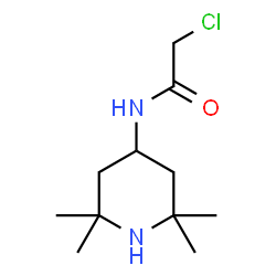 ChemSpider 2D Image | 2-Chloro-N-(2,2,6,6-tetramethyl-4-piperidinyl)acetamide | C11H21ClN2O