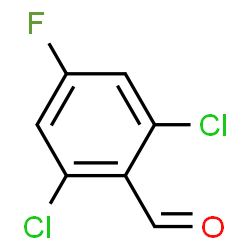 ChemSpider 2D Image | 2,6-Dichloro-4-fluorobenzaldehyde | C7H3Cl2FO