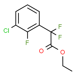ChemSpider 2D Image | Ethyl (3-chloro-2-fluorophenyl)(difluoro)acetate | C10H8ClF3O2