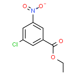 ChemSpider 2D Image | Ethyl 3-chloro-5-nitrobenzoate | C9H8ClNO4