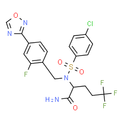 ChemSpider 2D Image | Avagacestat | C20H17ClF4N4O4S
