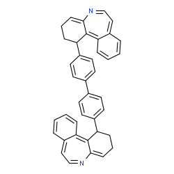 ChemSpider 2D Image | 1,1'-(4,4'-Biphenyldiyl)bis(2,3-dihydro-1H-dibenzo[b,d]azepine) | C40H32N2