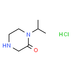 ChemSpider 2D Image | 1-Isopropylpiperazin-2-one hydrochloride | C7H15ClN2O