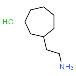 ChemSpider 2D Image | 2-Cycloheptylethanamine hydrochloride (1:1) | C9H20ClN