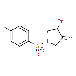 ChemSpider 2D Image | 4-Bromo-1-tosylpyrrolidin-3-one | C11H12BrNO3S