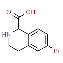 ChemSpider 2D Image | 6-Bromo-1,2,3,4-tetrahydro-1-isoquinolinecarboxylic acid | C10H10BrNO2