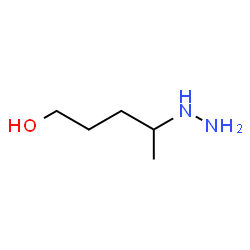 ChemSpider 2D Image | 4-Hydrazino-1-pentanol | C5H14N2O
