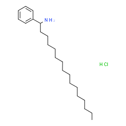 ChemSpider 2D Image | 1-Phenyl-1-hexadecanamine hydrochloride (1:1) | C22H40ClN
