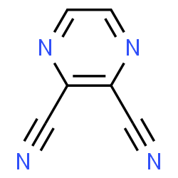 ChemSpider 2D Image | 2,3-Dicyanopyrazine | C6H2N4