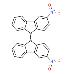 ChemSpider 2D Image | 3-Nitro-9-(3-nitro-9H-fluoren-9-ylidene)-9H-fluorene | C26H14N2O4