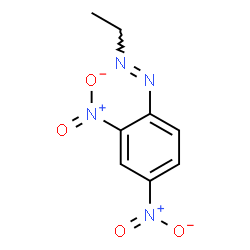 ChemSpider 2D Image | (E)-1-(2,4-Dinitrophenyl)-2-ethyldiazene | C8H8N4O4
