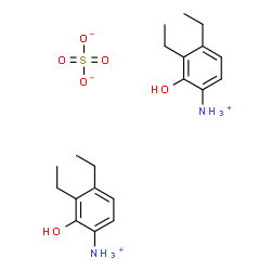 ChemSpider 2D Image | Bis(3,4-diethyl-2-hydroxyanilinium) sulfate | C20H32N2O6S