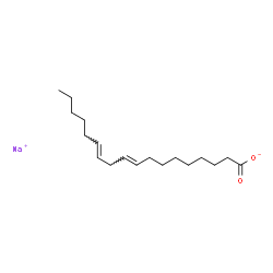 ChemSpider 2D Image | Sodium (9E,12E)-9,12-octadecadienoate | C18H31NaO2