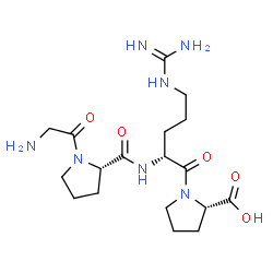 ChemSpider 2D Image | Glycyl-L-prolyl-D-arginyl-L-proline | C18H31N7O5