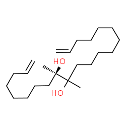 ChemSpider 2D Image | (9R)-9,10-Dimethyl-1,20-henicosadiene-9,10-diol | C23H44O2