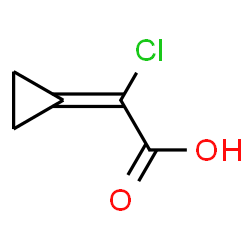 ChemSpider 2D Image | Chloro(cyclopropylidene)acetic acid | C5H5ClO2