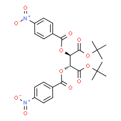 ChemSpider 2D Image | Bis(2-methyl-2-propanyl) (2R,3R)-2,3-bis[(4-nitrobenzoyl)oxy]succinate | C26H28N2O12