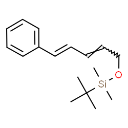 ChemSpider 2D Image | Dimethyl(2-methyl-2-propanyl){[(2E,4E)-5-phenyl-2,4-pentadien-1-yl]oxy}silane | C17H26OSi