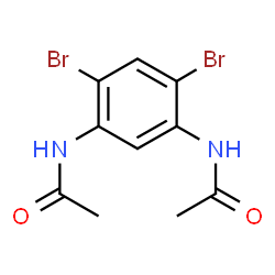 ChemSpider 2D Image | N,N'-(4,6-Dibromo-1,3-phenylene)diacetamide | C10H10Br2N2O2