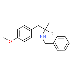 ChemSpider 2D Image | N-Benzyl-1-(4-methoxyphenyl)-2-(2-~2~H)propanamine | C17H20DNO