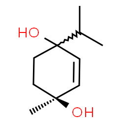 ChemSpider 2D Image | (4S)-1-Isopropyl-4-methyl-2-cyclohexene-1,4-diol | C10H18O2
