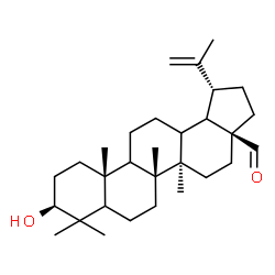 ChemSpider 2D Image | (3beta,5xi,9xi,13xi,18xi)-3-Hydroxylup-20(29)-en-28-al | C30H48O2