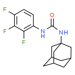 ChemSpider 2D Image | 1-Adamantan-1-yl-3-(2,3,4-trifluorophenyl)urea | C17H19F3N2O