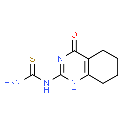ChemSpider 2D Image | 1-(4-Oxo-1,4,5,6,7,8-hexahydro-2-quinazolinyl)thiourea | C9H12N4OS