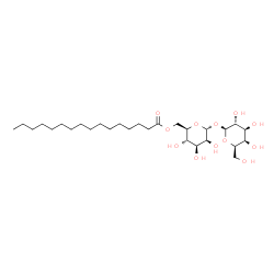 ChemSpider 2D Image | 6-O-Palmitoyl-alpha-D-mannopyranosyl beta-D-galactopyranoside | C28H52O12