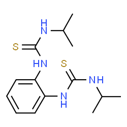 ChemSpider 2D Image | 1,1'-(1,2-Phenylene)bis[3-isopropyl(thiourea)] | C14H22N4S2