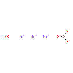 ChemSpider 2D Image | Sodium borate hydrate (3:1:1) | H2BNa3O4